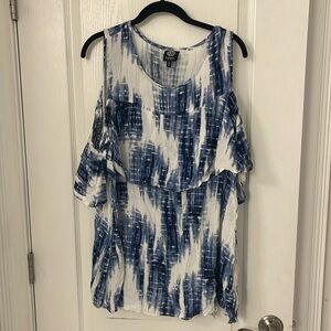 Bobeau Petite Size 3XL Cold Shoulder Top